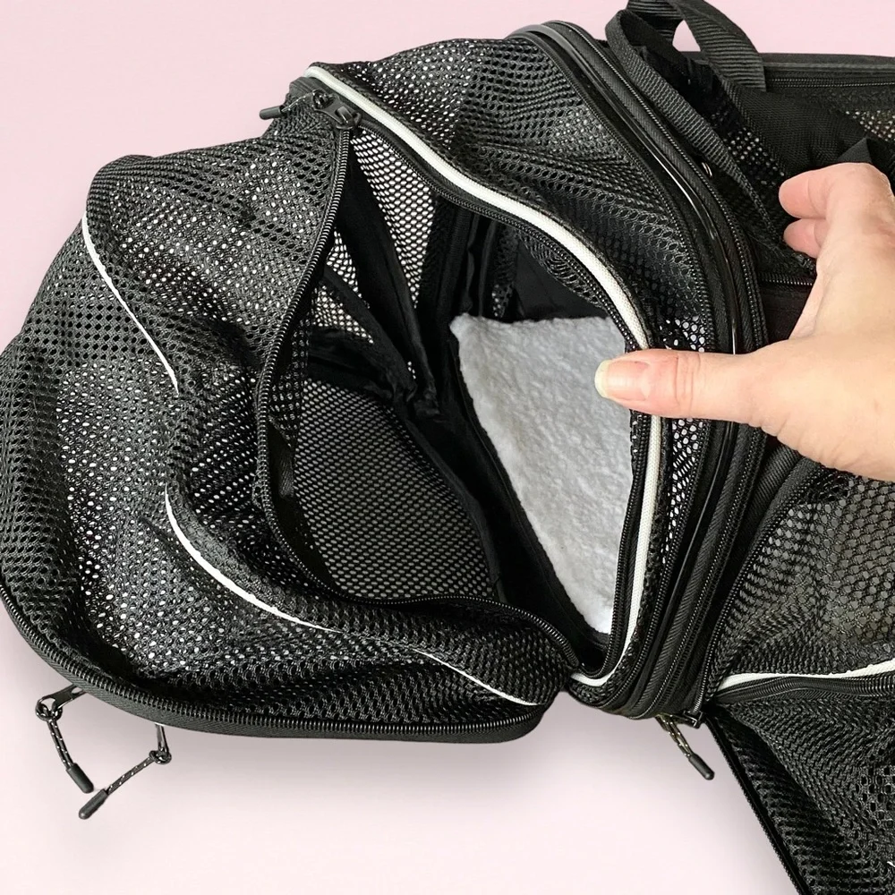 NEW Smiling Paws Pets Airline TSA Approved Expandable Pet Carrier - 17